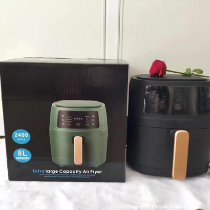 8L Household Air Fryer Smart Touch Control Oil-Free Multi-Function Cooker