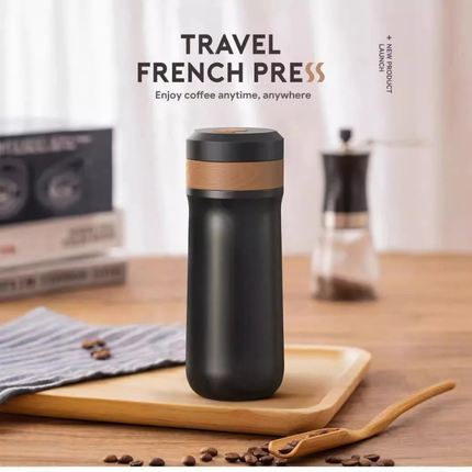 320ml Stainless Steel Vacuum Insulated Travel Mug with Built-in Filtration
