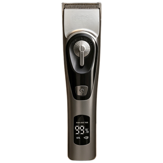 Professional Cordless Beard Trimmer with LCD Display Rechargeable Low Noise Hair Clipper