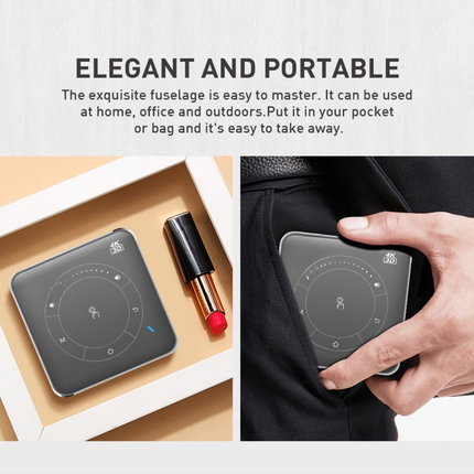 Mini Portable Projector 3000mAh Battery, 145×105×84mm Space-Saving Design