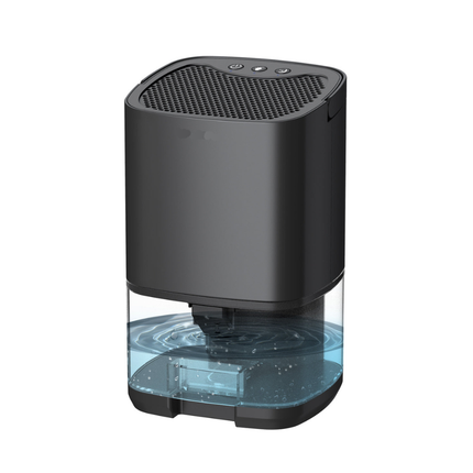 Compact Portable Dehumidifier 36W with Sleep Mode and Transparent Water Tank