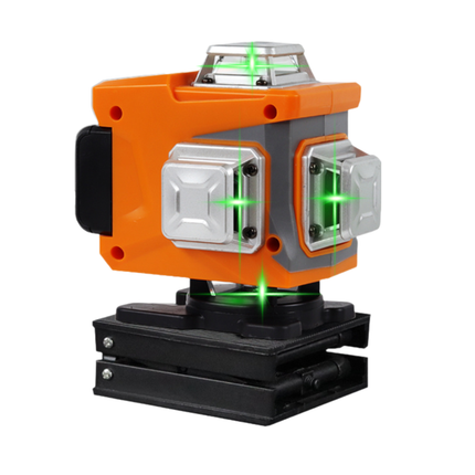 Professional 16-Line 4-Plane Green Beam Laser Level with Smart Voice Activation