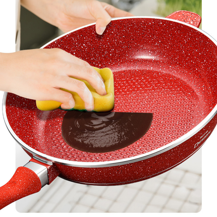 Durable Granite Cookware Set with Glass Lids for Gas and Induction Cooking
