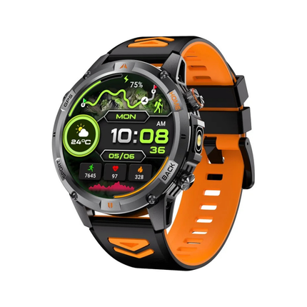 Rechargeable Waterproof Smart Watch 1.46" Screen 580mAh Battery 22mm Strap