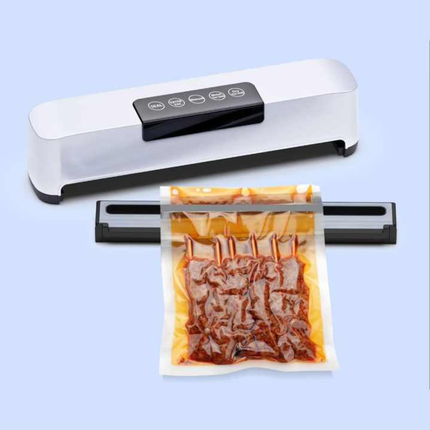 Portable Automatic Food Vacuum Sealer with Continuous Sealing, External Air Extraction, and Drip Tank