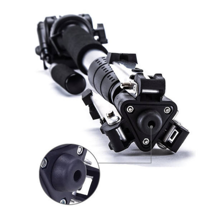 Professional Video Tripod with Fluid Head and Monopod Conversion, 3-Section 166cm Aluminum Alloy
