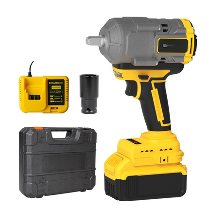 21V Heavy Duty Cordless Brushless Impact Wrench – 1100Nm Torque, 1/2" Square Drive, Industrial Grade