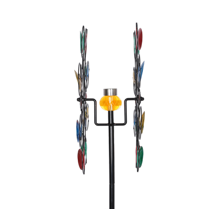 Tall Colourful Metal Wind Sculpture for Garden, Lawn & Outdoor Spaces
