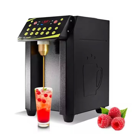 Automatic Fructose Dispenser Machine – 16-Grid Preset Stainless Steel Syrup Allocator (8.5L Capacity)