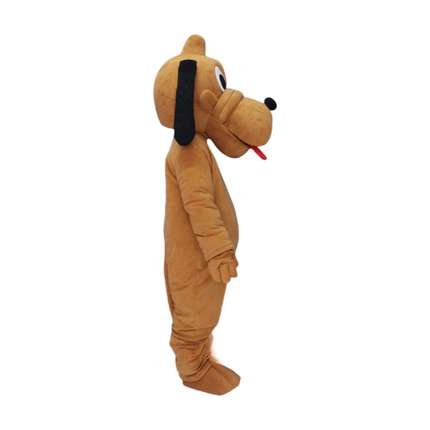 Adult Brown Dog Mascot Costume Plush Full Body Character Suit Unisex Party & Festival Outfit (55cm)