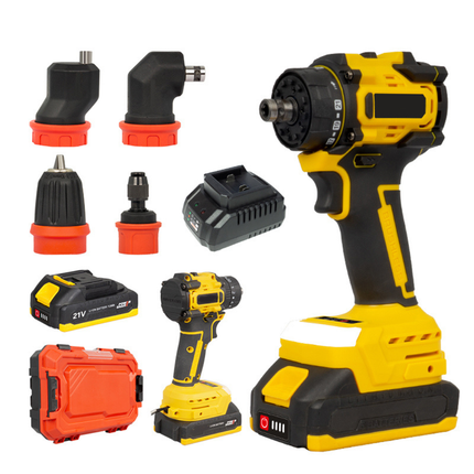 Cordless Brushless Drill Driver Set 10mm – Dual Speed, 25Nm Torque, 1.5Ah Battery