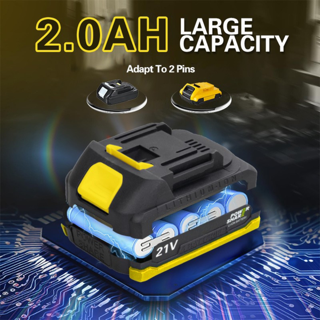 21V Rechargeable High-Torque Cordless Ratchet Wrench – 3/8″ Square Drive, Quick-Release Head