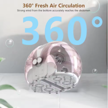 Automatic Pet Dryer Box for Cats and Small Dogs with Foldable Design, 4 Wind Speeds, and Adjustable Temperature