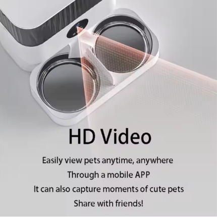 Automatic Stainless Steel Pet Feeder – 5L Capacity, Timed Portion Control, Up to 4 Meals Daily for Cats & Dogs