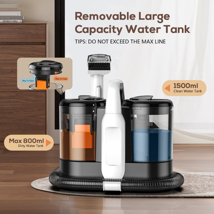 Multi-Surface Fabric & Carpet Cleaner – Lightweight Portable Stain Remover for Upholstery, Rugs, and Car Interiors