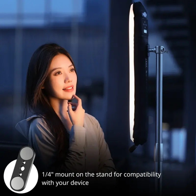 Rechargeable Foldable Bi Color LED Tube Light 12W with Metal Stand
