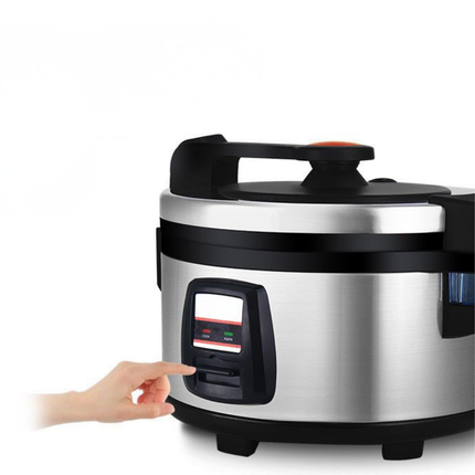 Large Capacity Commercial Rice Cooker with Stainless Steel Body & Non-Stick Inner Pot