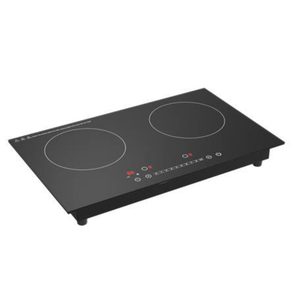 Built-In 2 Burner Infrared Electric Cooktop 1800W + 1200W with Micro Crystal Glass and Adjustable Heat Settings