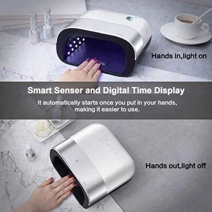 48W Advanced LED Gel Curing Lamp with Touchless Sensor & Adjustable Timer