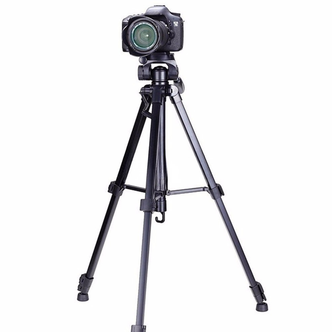 152cm Portable Aluminum Camera Tripod & Monopod with Fluid Pan Head, 4-Section Speed Lock Legs