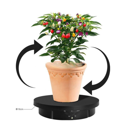 Automatic Rotating Display Turntable Stand 3-in-1 with Remote, 8kg Load Capacity