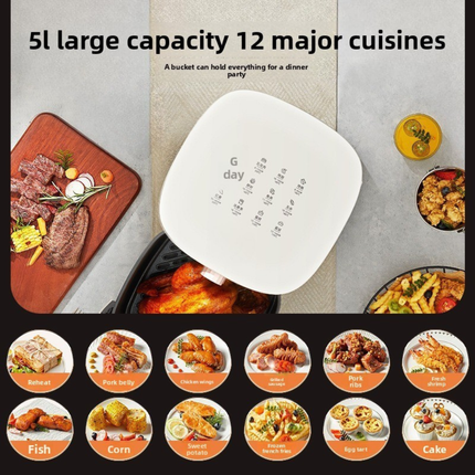 1500W Large Capacity Air Fryer with Mechanical Control for Household Cooking