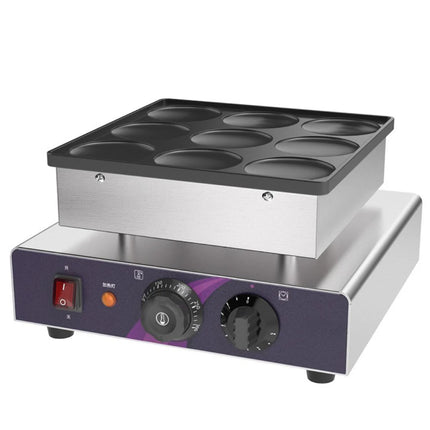 Compact Electric Waffle & Pancake Press Machine – 750W Adjustable Temperature, Non-Stick Cooking Plate