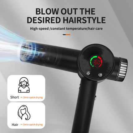 Professional 1800W Ionic Hair Dryer 110000 RPM Fast Drying Blow Dryer