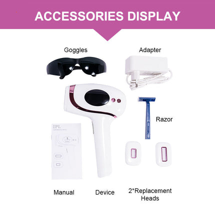 Professional IPL Laser Hair Removal Machine – Plug-In, Adjustable Power