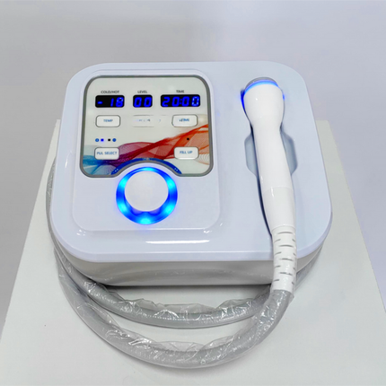 Rechargeable Handheld Facial Care Device Hot Cold Mode Red Blue Light Skin Wellness Tool
