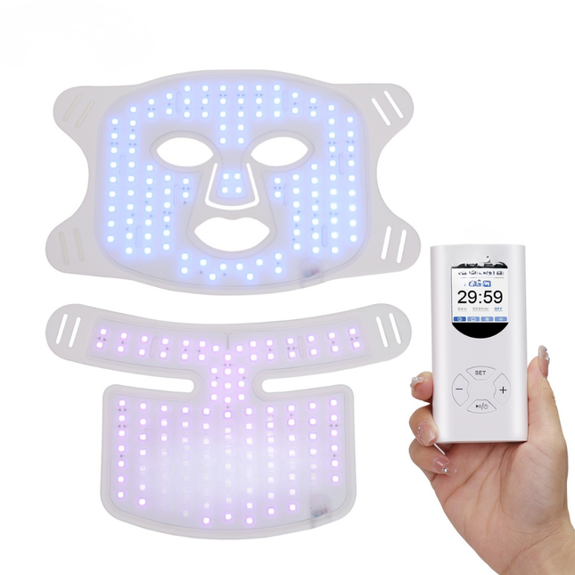 Cordless Silicone LED Face Mask for Personal Care and Relaxation Beauty Light Therapy Style Device