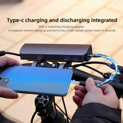 Portable USB Rechargeable Bike Headlight High Brightness Aluminum Alloy Cycling Light