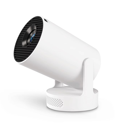 Compact Smart Android Projector WiFi 6 Bluetooth 5 HD Input 170 ANSI Lumens Portable Home Cinema
