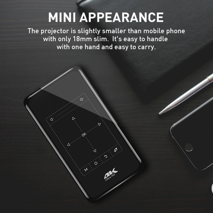Lightweight Mini Portable Projector with Short Throw Design and Simple Home Setup