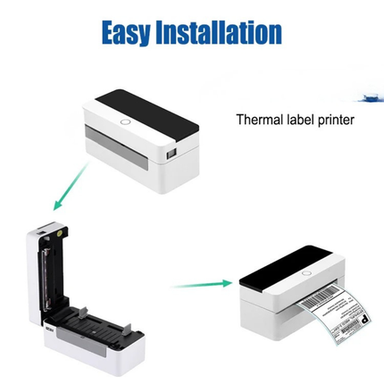 Portable Thermal Shipping Label Printer for 110mm Barcode and Sticker Labels USB
