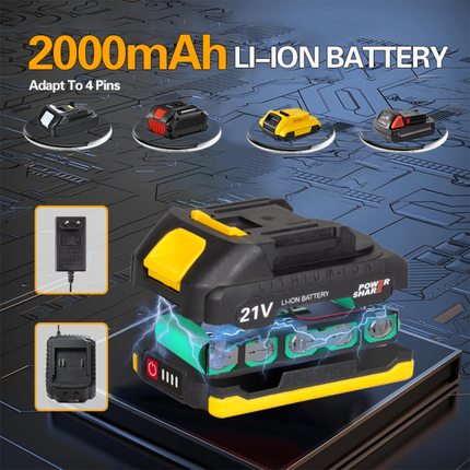 21V Brushless Cordless Hammer Drill Driver – Heavy Duty, Variable Speed, Compact Industrial Grade