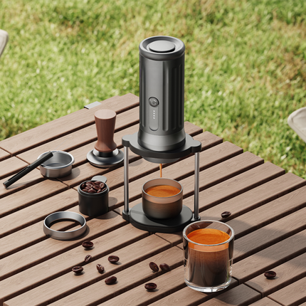 Compact Automatic Espresso Coffee Maker with USB Charging for Car RV and Camping