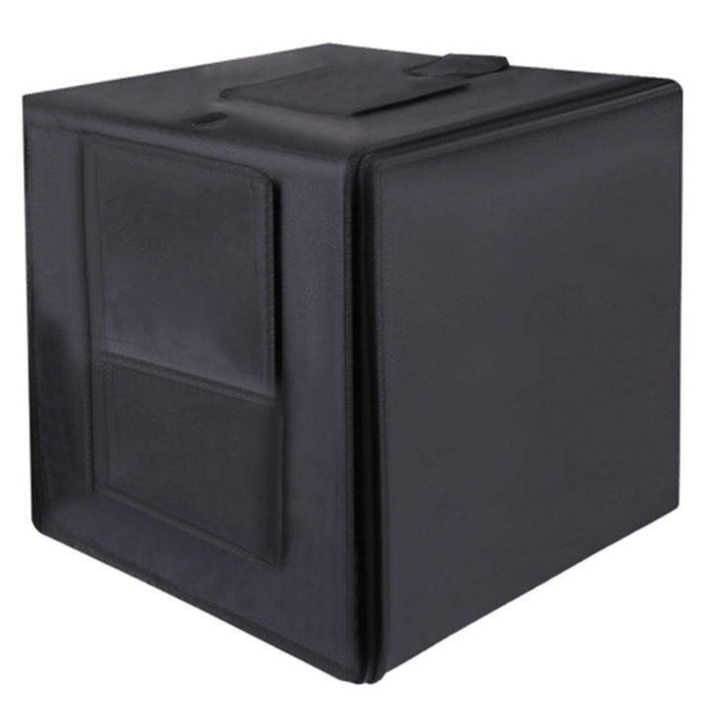 60cm Foldable Photo Light Box Tent with LED Dimmable Lighting and 6 Backdrops
