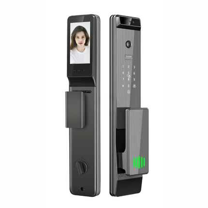 Keyless Smart Door Lock with 3D Face Recognition, Fingerprint, Password, Card and WiFi App Access