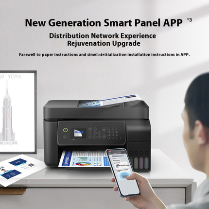Multifunction Color Inkjet Printer WiFi Enabled with Copy Scan Fax and USB Connectivity