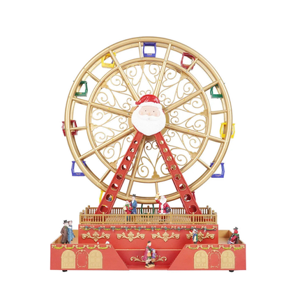 Rotating Christmas Ferris Wheel Decoration with LED Lights and Music