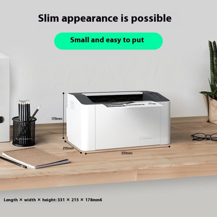 All-in-One A4 Black and White Laser Printer Scanner Copier Compact Design for Office Setup