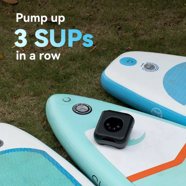 Rechargeable Electric Paddle Board Pump 20PSI with Fast Inflation and Auto Stop Function