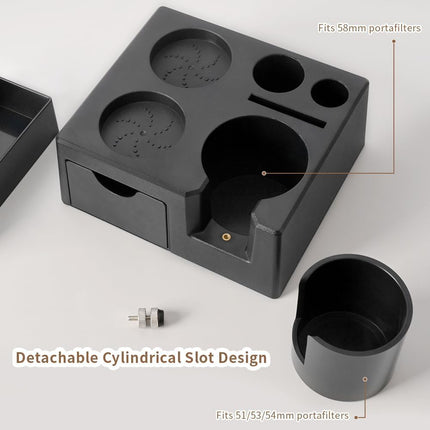51mm Coffee Tamper Set 3-Piece Espresso Press Tool for Cafe and Home Use