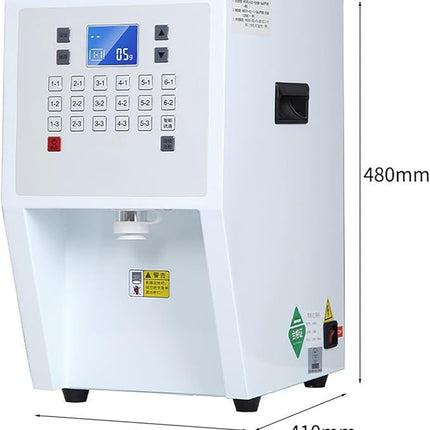 Commercial Powder Dispenser Machine 3.5L Electric Automatic Stainless Steel White
