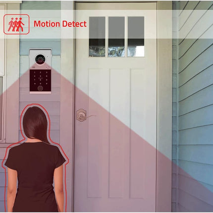 Smart Video Doorbell Intercom Kit with 7 Inch Touch Screen, 2MP Camera, Tuya App & IP65 Outdoor Unit