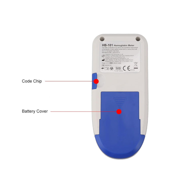 Home Hemoglobin Meter Kit with 25 Test Strips, Lancets, Lancing Device & Travel Case