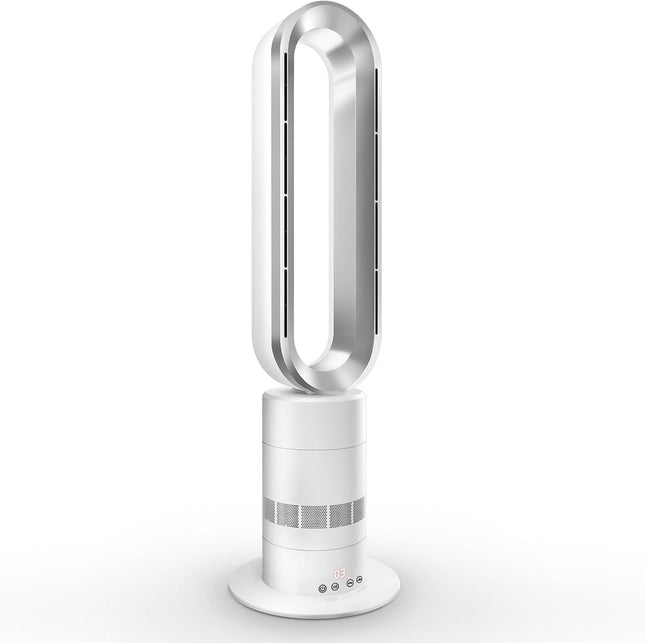 31" Oscillating Tower Fan with Cool & Warm Air, 1-9H Timer, 35W/1950W