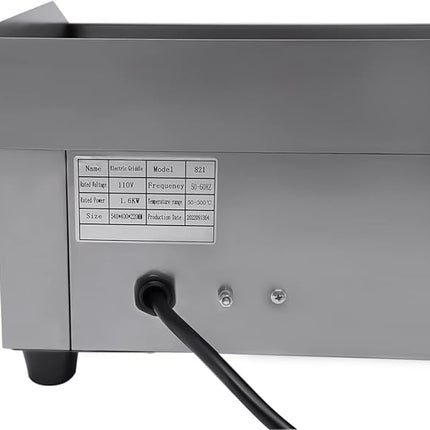 Portable 1000W Electric Griddle for Breakfast, BBQ and Everyday Cooking