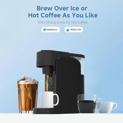 Compact Capsule Espresso Maker with One-Touch Automatic Brewing for Daily Coffee